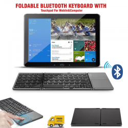 Jelly Comb Foldable Bluetooth Keyboard With Touchpad For Mobile&computer, Esc009